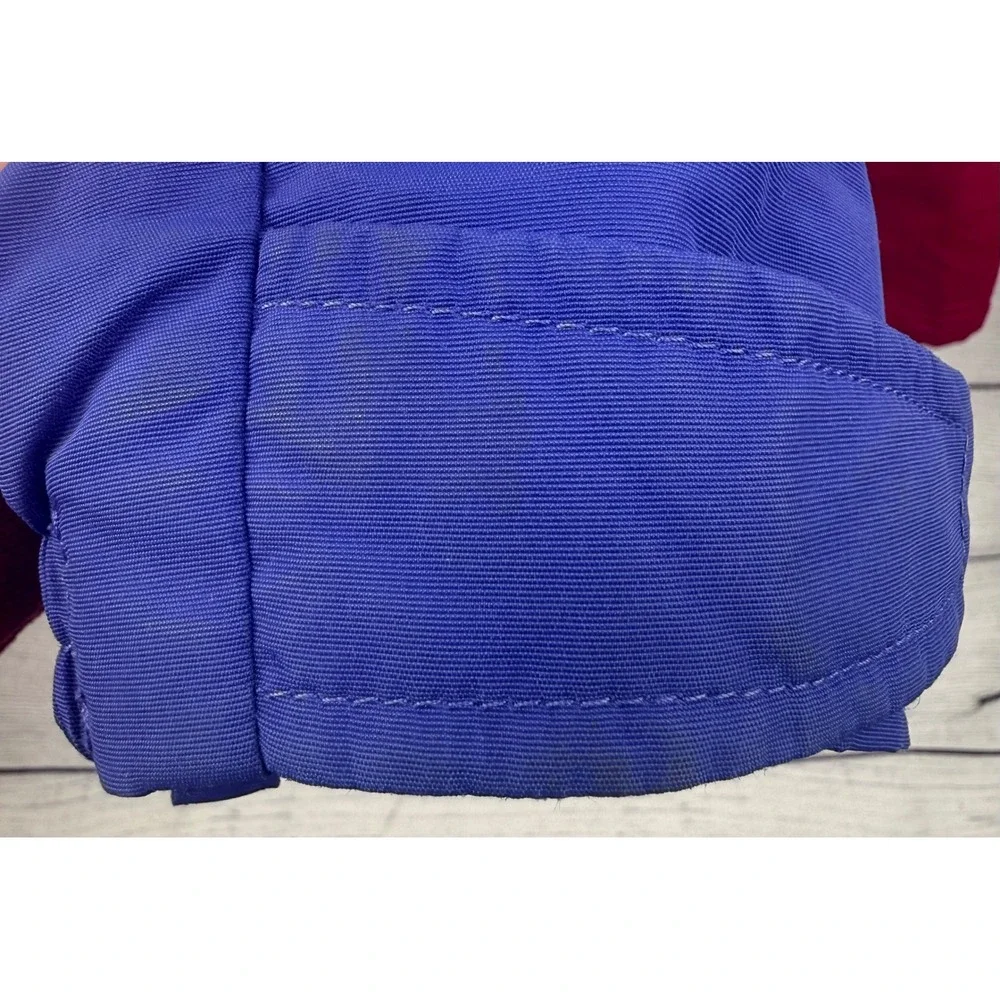LL Bean Kids XL‎ 18 Colorblock Fleece Lined Jacket Red White Blue 0WX03